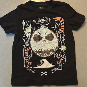 Nightmare Before Christmas flip sequin T-shirt youth XS